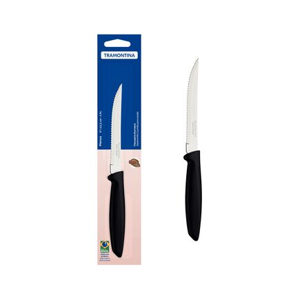 Faca para Churrasco e Frutas Tramontina Plenus com Lâmina de Aço Inox e Cabo de Polipropileno Preto 5