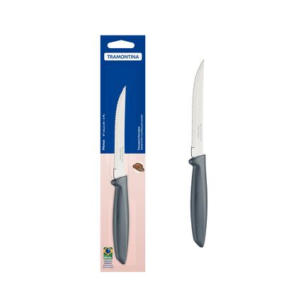 Faca para Churrasco e Frutas Tramontina Plenus com Lâmina em Aço Inox e Cabo de Polipropileno Cinza 5