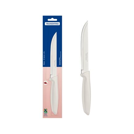 Faca para Cozinha Tramontina Plenus com Lâmina em Aço Inox e Cabo de Polipropileno Off White 6