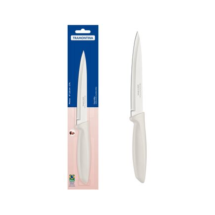 Faca Utility Tramontina Plenus com Lâmina em Aço Inox e Cabo de Polipropileno Off White 6