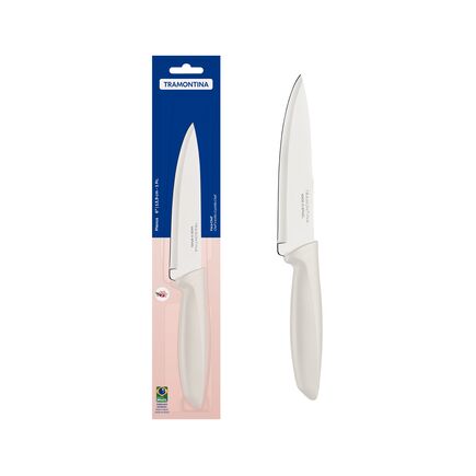 Faca Chef Tramontina Plenus com Lâmina em Aço Inox e Cabo de Polipropileno Off White 6