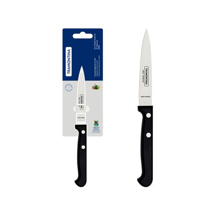 Faca para Legumes e Frutas Tramontina Ultracorte com Lâmina em Aço Inox e Cabo de Polipropileno Preto 4