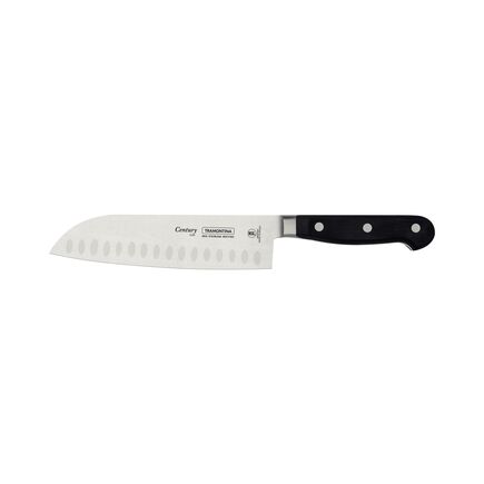 Faca Santoku Tramontina Century com Lâmina em Aço Inox e Cabo em Policarbonato Preto e Fibra de Vidro 7