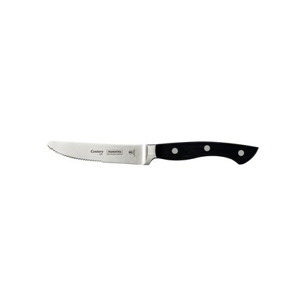 Faca para Churrasco Jumbo Tramontina Century com Lâmina em Aço Inox e Cabo de Policarbonato e Fibra de Vidro Preto 5