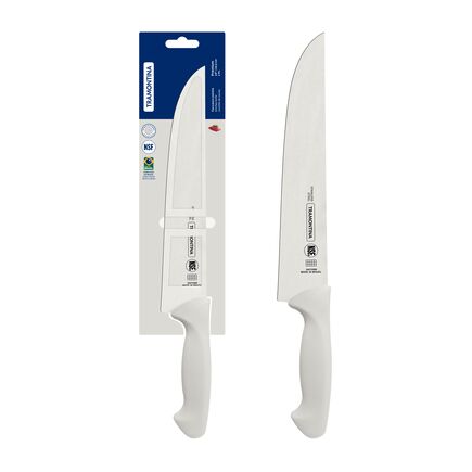 Faca para Cozinha Tramontina Premium com Lâmina em Aço Inox e Cabo de Polipropileno Branco 10