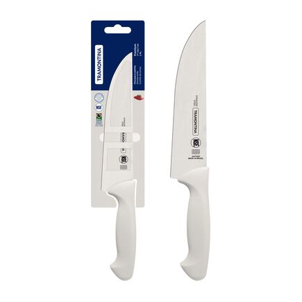 Faca para Cozinha Tramontina Premium com Lâmina em Aço Inox e Cabo de Polipropileno Branco 7