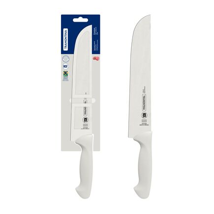 Faca para Carne Tramontina Premium com Lâmina de Aço Inox e Cabo de Polipropileno Branco 10