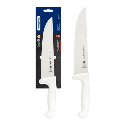 Faca para Carne Tramontina Profissional Master com Lâmina de Aço Inox e Cabo em Polipropileno Branco 8