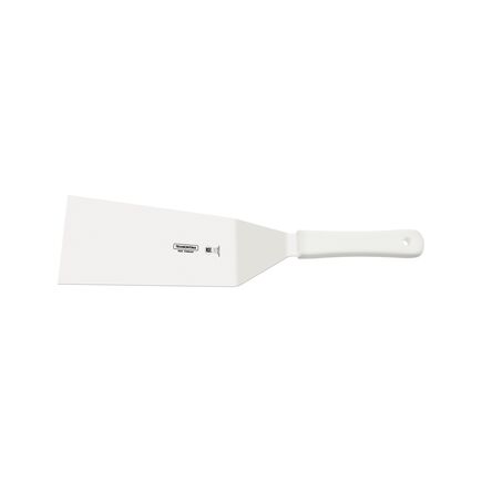 Espátula para Hambúrguer Tramontina Profissional Master com Lâmina em Aço Inox e Cabo de Polipropileno Branco 8x3