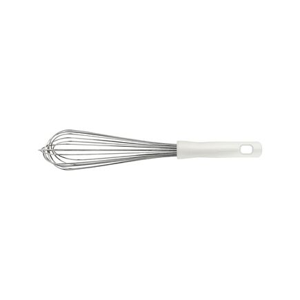 Batedor Manual Tramontina Profissional Master em Aço Inox com Cabo em Polipropileno Branco 35 cm