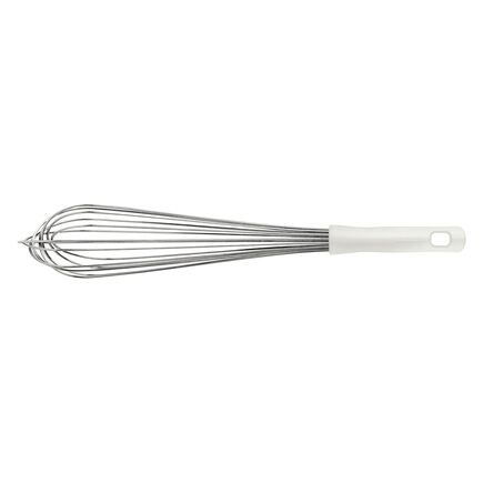 Batedor Manual Tramontina Profissional Master em Aço Inox com Cabo em Polipropileno Branco 45 cm