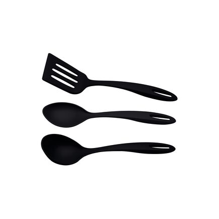 Jogo de Utensílios Tramontina Ability em Nylon Preto 03 Peças