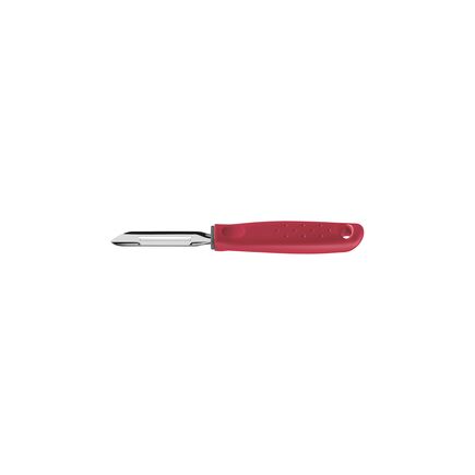 Descascador de Batatas Manual Tramontina Utilità em Aço Inox com Cabo de Polipropileno Vermelho