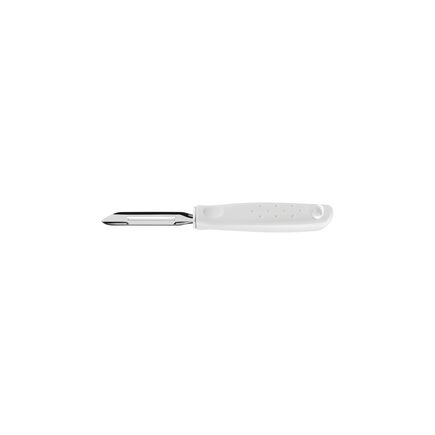 Descascador de Batatas Manual Tramontina Utilità em Aço Inox com Cabo de Polipropileno Branco
