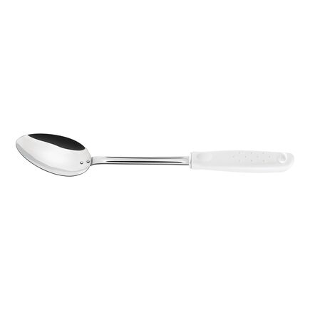 Colher para Servir Tramontina Utilità em Aço Inox com Cabo de Polipropileno Branco