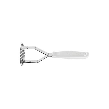 Amassador de Batatas Tramontina Utilità em Aço Inox com Cabo de Polipropileno Branco