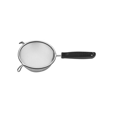 Peneira Tramontina Utilità em Aço Inox com Cabo de Polipropileno Preto 13 cm