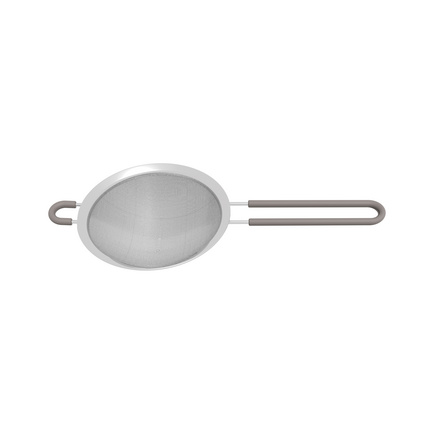 Peneira Tramontina Softta em Aço Inox com Cabo de Polipropileno Cinza 16 cm