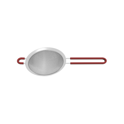 Peneira Tramontina Softta em Aço Inox com Cabo de Polipropileno Vermelho 12 cm