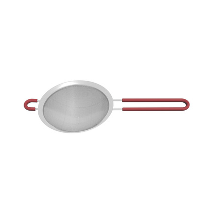 Peneira Tramontina Softta em Aço Inox com Cabo de Polipropileno Vermelho 16 cm