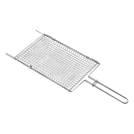 Grelha Tramontina Churrasco em Aço Inox 76 x 28,6 cm