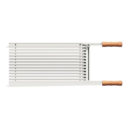 Grelha Tramontina Churrasco em Aço Inox com Cabo de Madeira Natural 75x43 cm