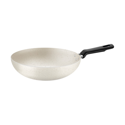 Frigideira Funda Tramontina Loreto em Alumínio com Revestimento Interno e Externo em Antiaderente Starflon Max Bege 28 cm 3,3 L