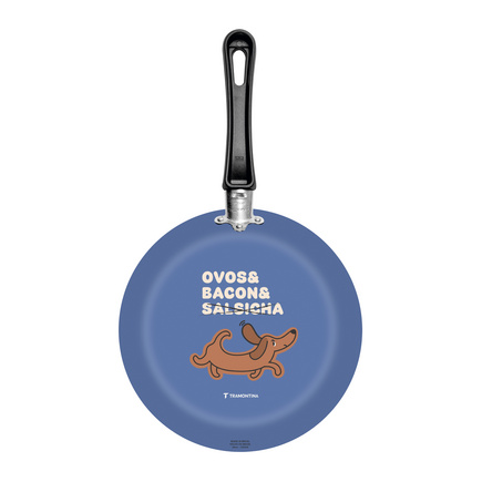 Frigideira Tramontina em Alumínio com Revestimento Interno em Antiaderente Starflon Max e Externo Siliconado com Estampa de Pet Cachorro 24 cm 1,2 L