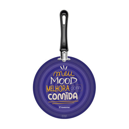 Frigideira Tramontina em Alumínio com Revestimento Interno em Antiaderente Starflon Max e Externo Siliconado com Estampa Mood 24 cm 1,2 L
