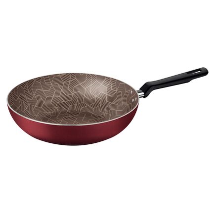 Frigideira Funda Tramontina Loreto em Alumínio com Revestimento Interno Antiaderente Starflon Max Vermelho 24 cm 2,2 L