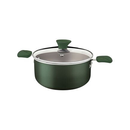 Caçarola Tramontina LYF em Alumínio com Revestimento Interno e Externo em Antiaderente Starflon Max Verde Natureza 20 cm 2,9 L