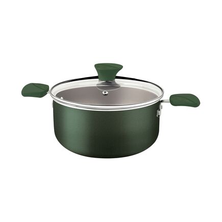 Caçarola Tramontina Lyf em Alumínio com Revestimento Interno e Externo em Antiaderente Starflon Max Verde 24 cm
