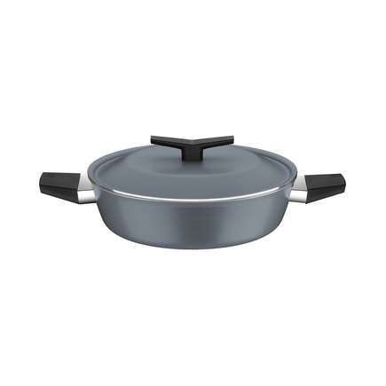 Arrozeira Tramontina Spezia Induction em Alumínio com Revestimento Interno e Externo em Antiaderente Starflon Excellent Azul Ardósia 24 cm