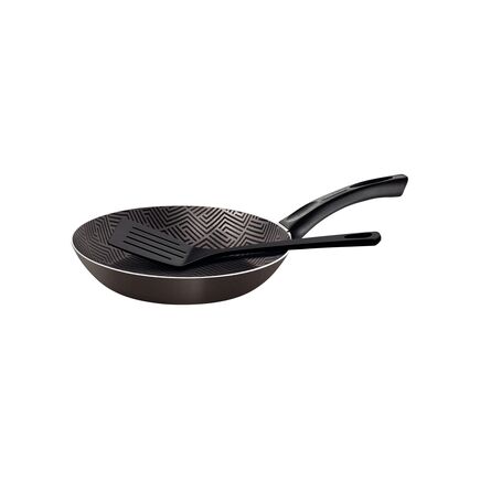 Frigideira Tramontina Paris em Alumínio com Revestimento Interno e Externo em Antiaderente Starflon Max Chumbo com Espátula de Nylon 20 cm 0,8 L