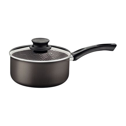 Panela Tramontina Paris em Alumínio com Revestimento Interno e Externo em Antiaderente Starflon Max Chumbo com Tampa de Vidro 22 cm 3,8 L