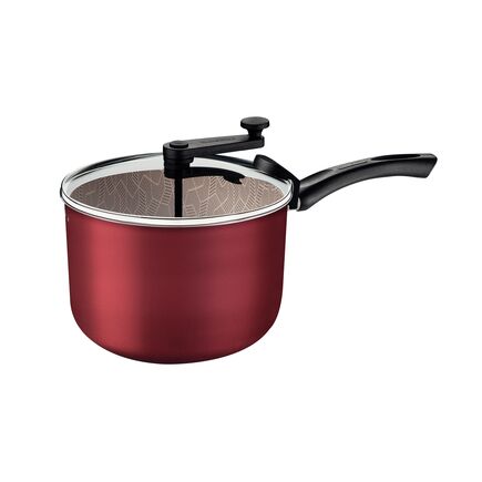 Pipoqueira Tramontina Paris em Alumínio com Revestimento Interno e Externo em Antiaderente Starflon Max Vermelho 22 cm 4,8 L
