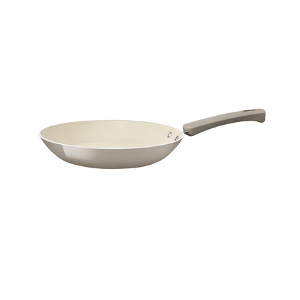 Frigideira Tramontina Veronese em Alumínio Reciclado com Revestimento Interno Cerâmico e Externo Siliconado Bege Mineral 24 cm 1,2 L
