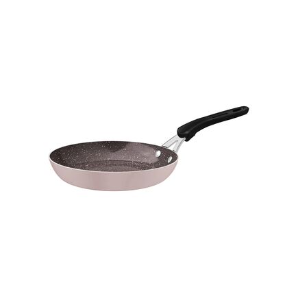 Frigideira Tramontina Tunis em Alumínio com Revestimento Interno Cerâmico e Externo Siliconado Rosa Trufado 24 cm 1,6 L