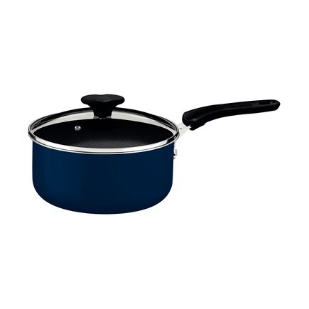 Panela Tramontina Tunis em Alumínio com Revestimento Interno Cerâmico e Externo Siliconado Azul Mediterrâneo 16 cm 1,3 L