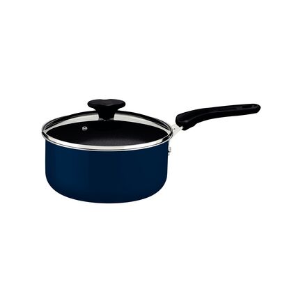 Panela Tramontina Tunis em Alumínio com Revestimento Interno Cerâmico e Externo Siliconado Azul Mediterrâneo 18 cm 2 L