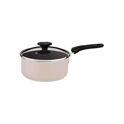 Panela Tramontina Tunis em Alumínio com Revestimento Interno Cerâmico e Externo Siliconado Rosa Trufado 16 cm 1,3 L