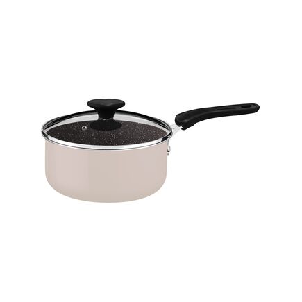 Panela Tramontina Tunis em Alumínio com Revestimento Interno Cerâmico e Externo Siliconado em Rosa Trufado 18 cm 2 L
