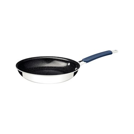 Frigideira Tramontina Romagna em Aço Inox e Alumínio com Revestimento Interno Cerâmico Black Stone 25 cm 2 L