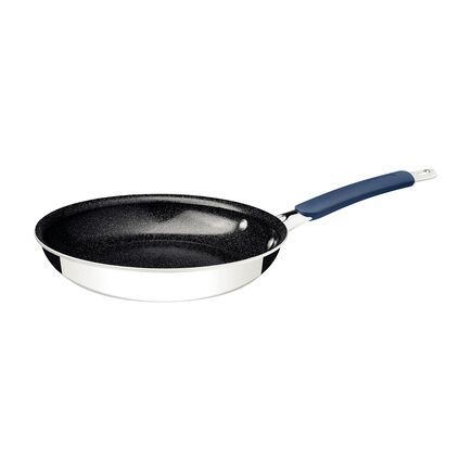 Frigideira Tramontina Romagna em Aço Inox e Alumínio com Revestimento Interno Cerâmico Black Stone 30 cm 3 L