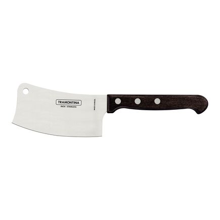 Cutelo Tramontina com Lâmina de Aço Inox e Cabos de Madeira Tratada Polywood Castanho 4
