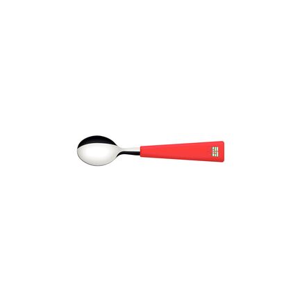 Colher Infantil Tramontina Casa Natal com Lâmina de Aço Inox e Cabo de Polipropileno Vermelho