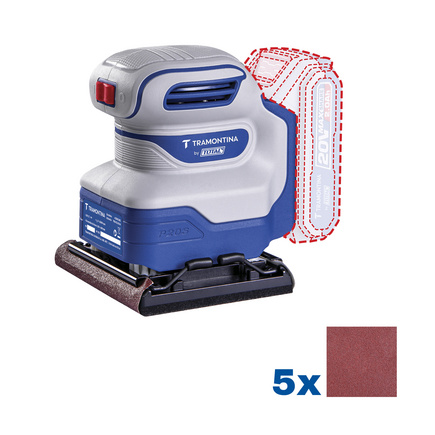 Lixadeira 20V 12000 rpm Tramontina by Total - Sem Bateria e Carregador