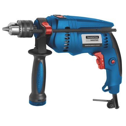 Furadeira de Impacto 1/2 900 W 127 V Tramontina MASTER para Uso Profissional com Empunhadura Auxiliar Velocidade Variável e Sistema de Reversão