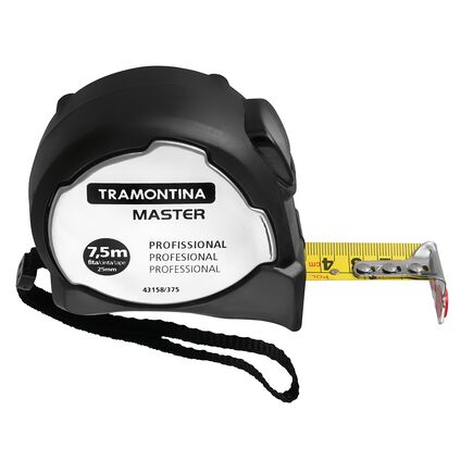 Trena Profissional Tramontina MASTER com Ponta Magnética e Corpo em Aço Inox 7,5 m