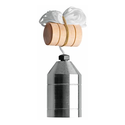 Prumo 750 g Tramontina MASTER em Aço com Calço Guia de Madeira e Cordão de Nylon